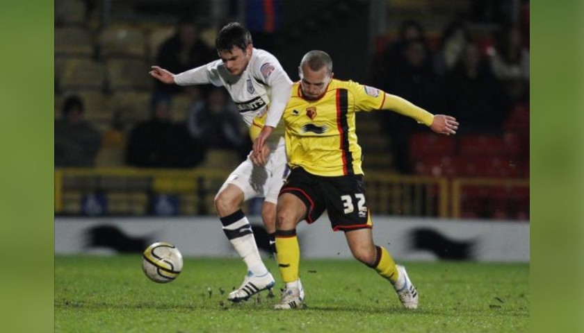 Drinkwater's Official Watford Signed Shirt, 2010/11