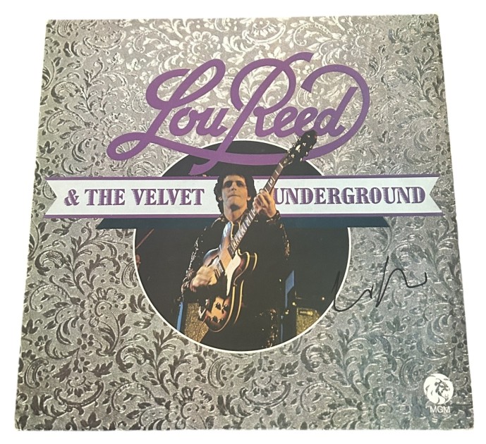 Lou Reed dei Velvet Underground LP in vinile autografato