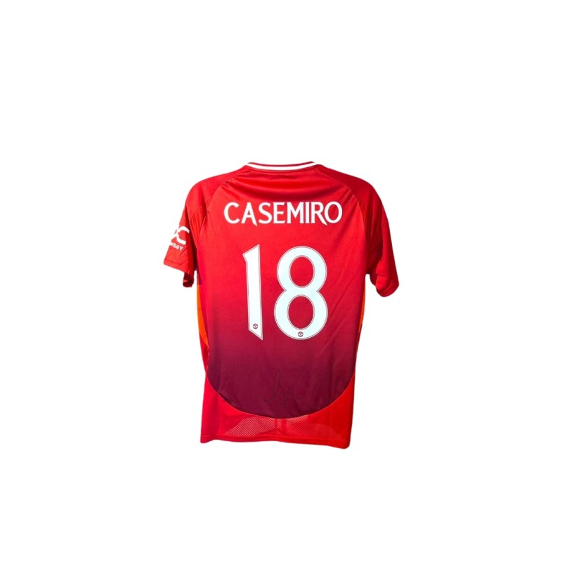 Casemiro's Manchester United 2024/25 MUFC Signed Replica Shirt