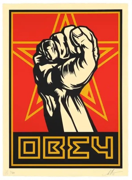 "Fist (Large Format)" di Shepard Fairey 