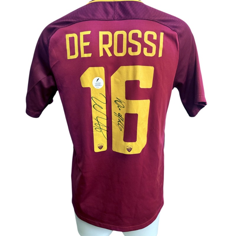 De Rossi's Roma Signed Official Shirt, 2016/17