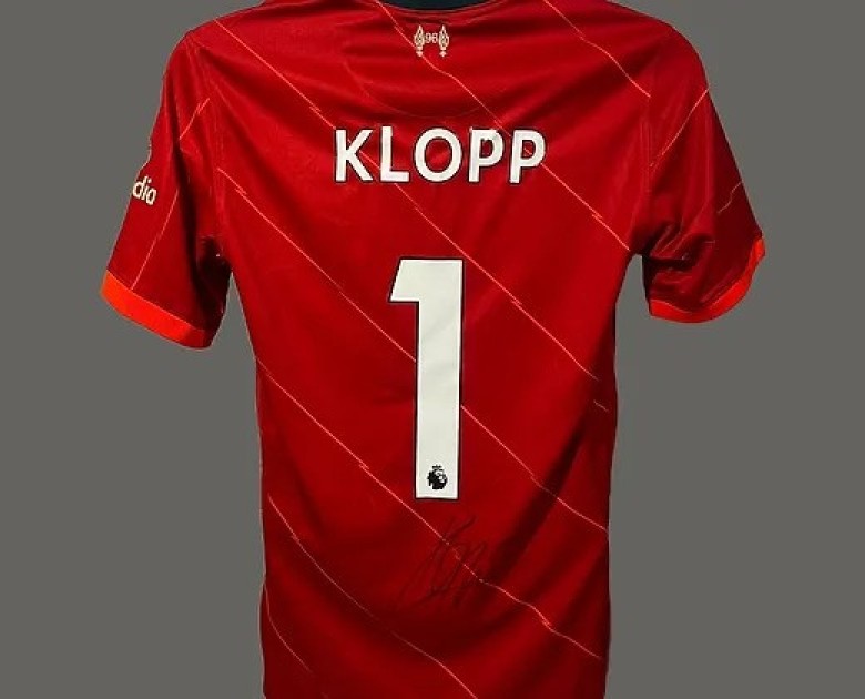 Liverpool champions best sale league signed shirt