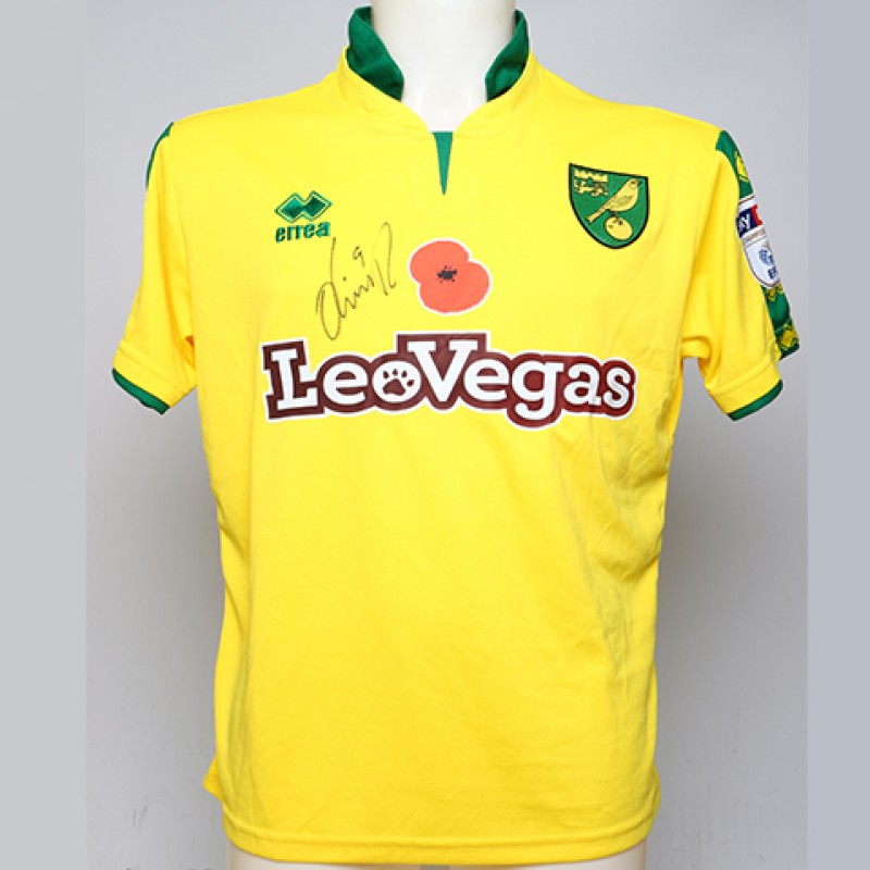 Poppy Shirt Signed by Norwich City FC's Nélson Oliveira