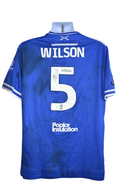 Wilson's Bristol Rovers EFL Sky Bet League One Signed Match Worn Shirt, vs Wrexam