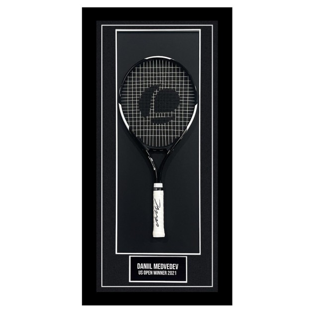 Daniil Medvedev Signed and Framed Tennis Racket