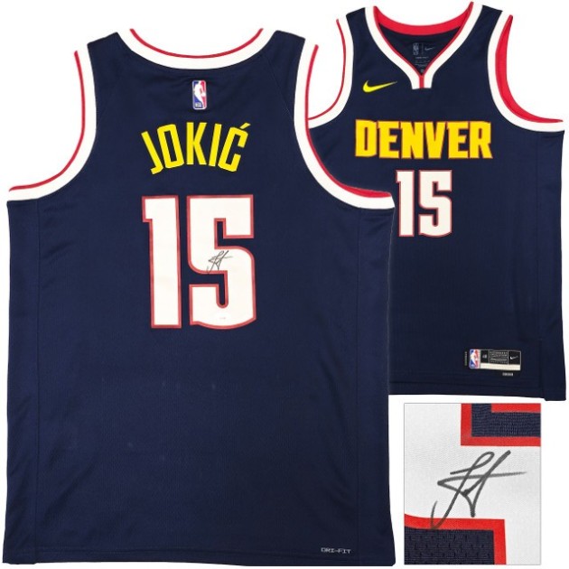 Maglia Nike Swingman Icon Edition firmata da Nikola Jokic dei Denver Nuggets