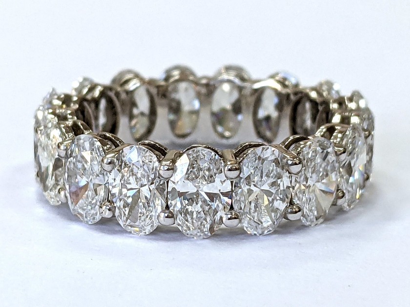 6.70 Ct. Diamond 18K White Gold Eternity Ring