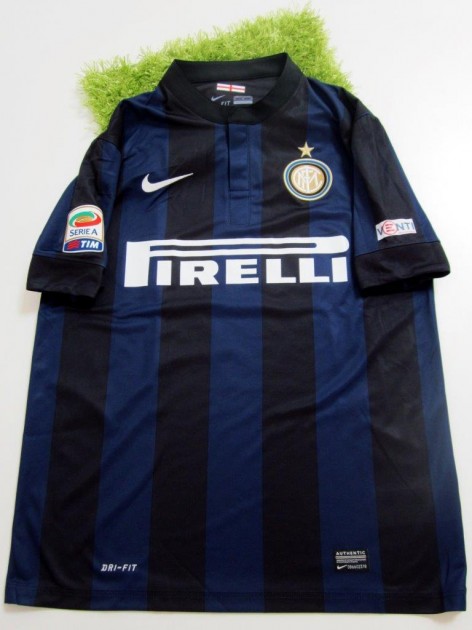 Bonazzoli's match issued/worn shirt, Inter-Chievo Verona, Serie A 13/14