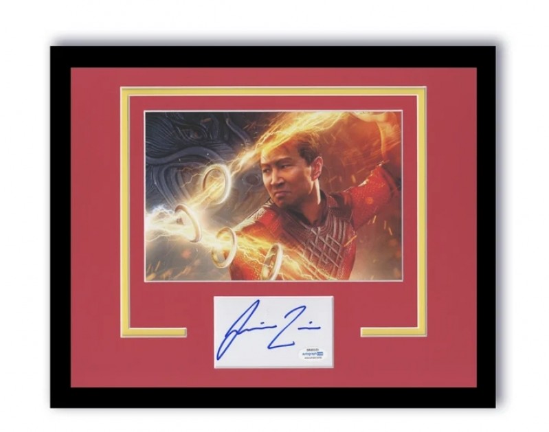 Simu Liu Signed Shang-Chi and the Legend of the Ten Rings Display