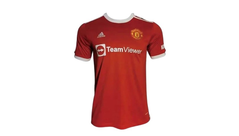 adidas Cristiano Ronaldo Manchester United Red 2021/22 Home Replica Jersey