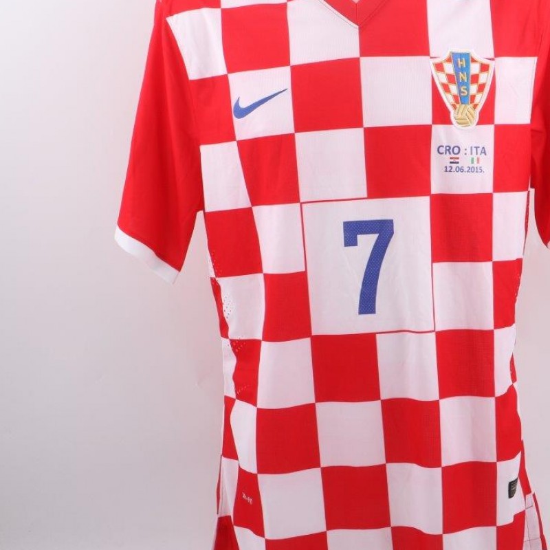 Rakitic shirt, Croazia-Italia 12/6/15, Euro16 Qualifying