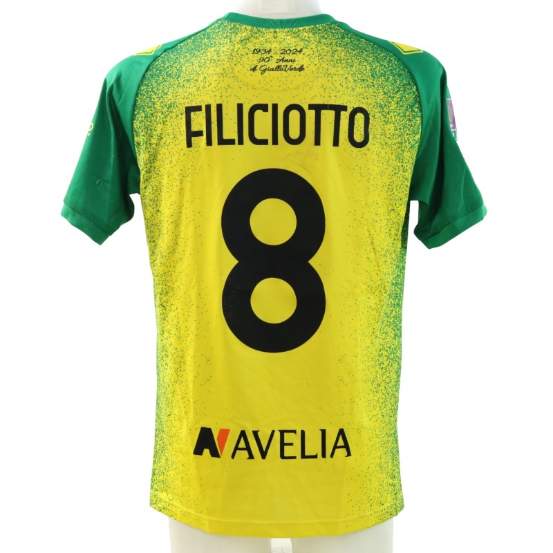 Filiciotto's Unwashed Match-Worn Shirt,  Caldiero Terme vs Pergolettese 2025