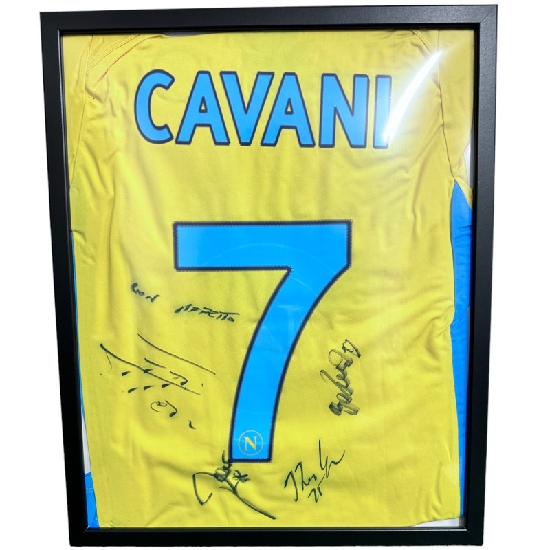 Framework Official Cavani Napoli Shirt, 2011/12 - Signed by Edinson Cavani and Valon Behrami
