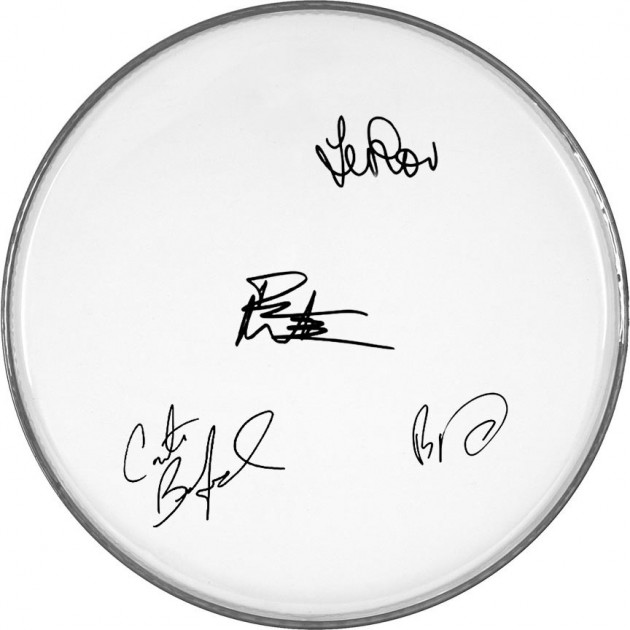 Dave Matthews Band Digitally Signed Drum Head 