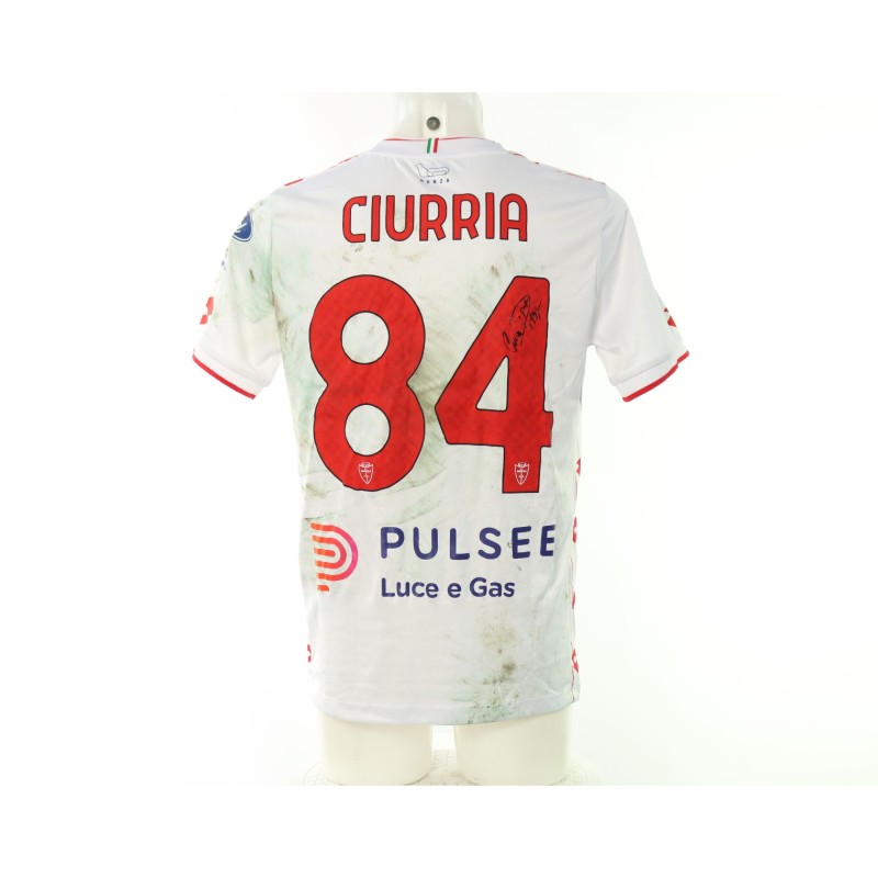 Ciurria's Signed Unwashed Shirt, Bologna vs Monza 2025