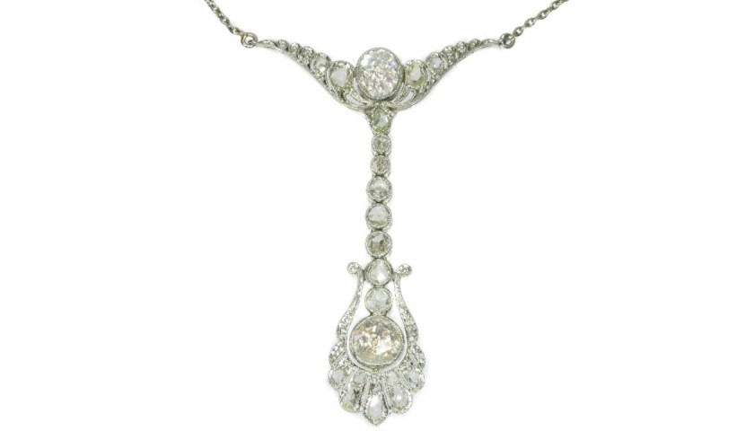 Belle Époque Diamond Pendant by Dutch Supplier to the Court