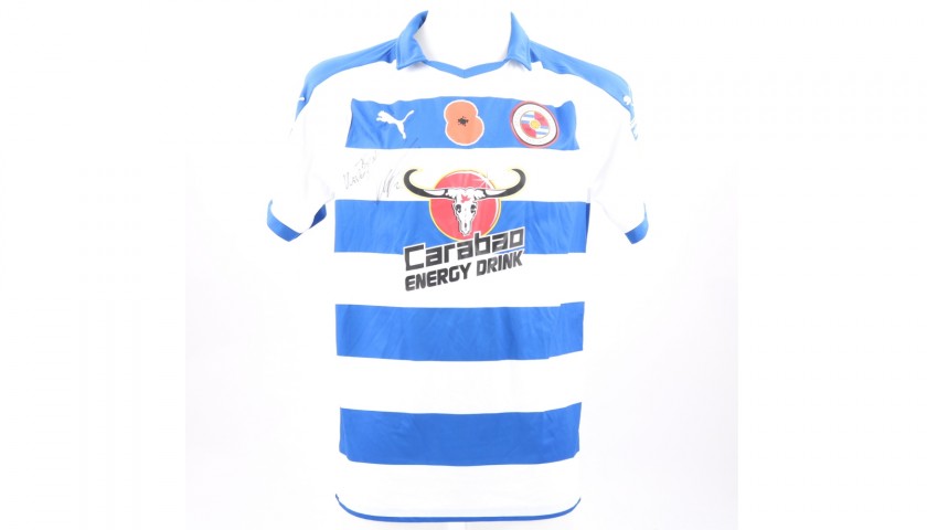 Gunter's Match-Worn Reading FC Signed Poppy Home Shirt 