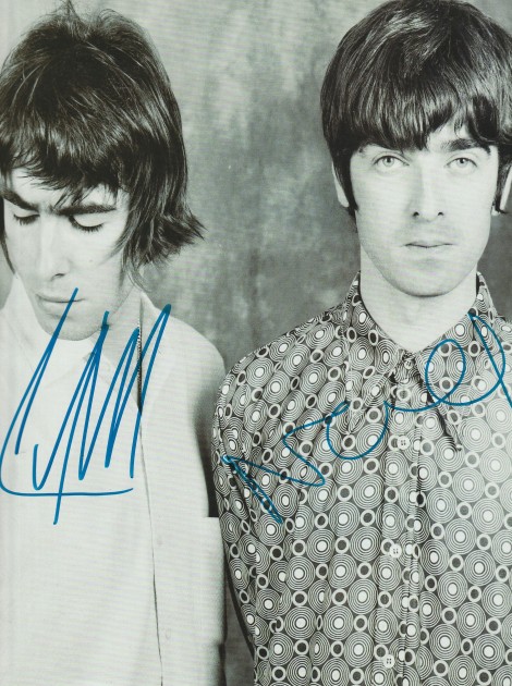 Liam And Noel Gallagher Oasis Signed Display - CharityStars