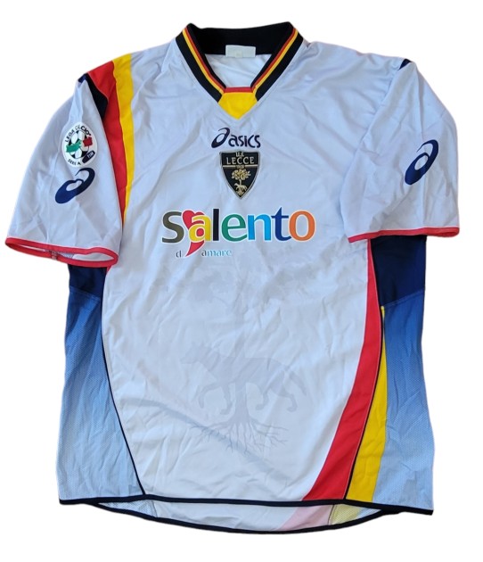 Maillot Lecce N°10 Match Porté Haut Camiseta Vintage