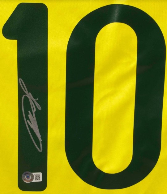 Autographed/Signed Ricardo Kaka Brazil Yellow Soccer Futbol Jersey