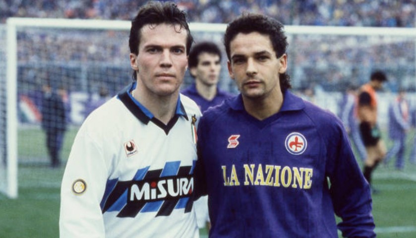 Baggio Official Fiorentina Signed Shirt, 1989/90