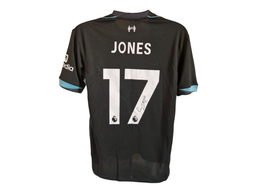 Maglia replica away Liverpool 2024/25 Curtis Jones - Autografata