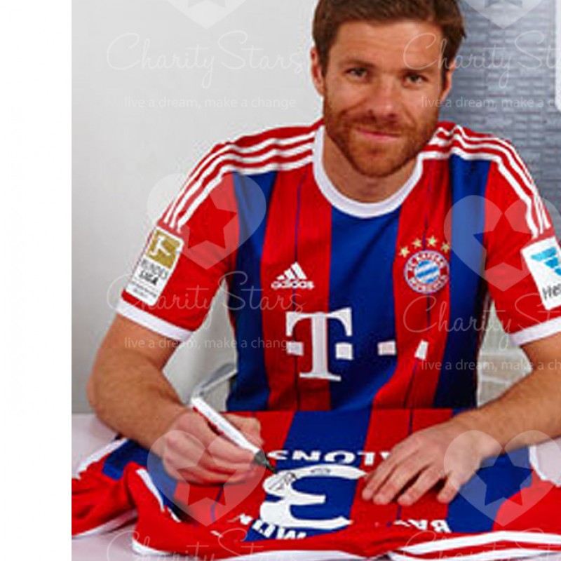 Maglia ufficiale Bayern Monaco Xabi Alonso autografata
