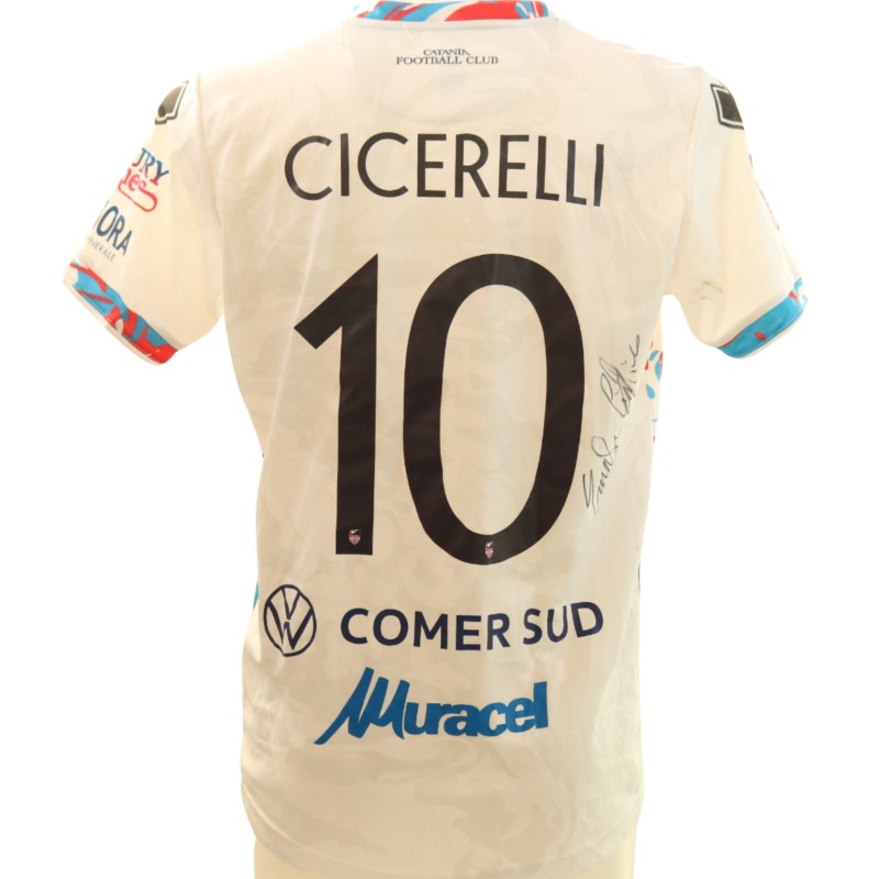 Maglia Cicerelli Unwashed Giugliano vs Catania, 2025 - Autografata