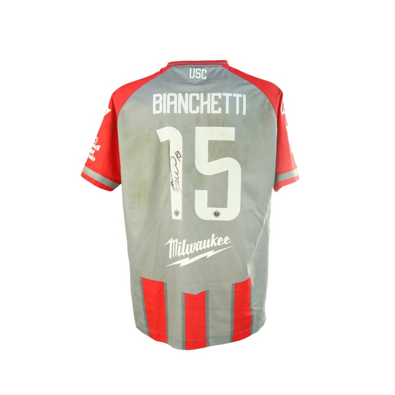 Bianchetti's Signed Unwashed Shirt, Cremonese vs Bari 2024