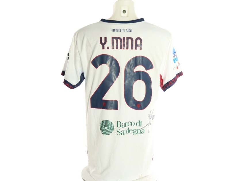 Maglia Mina Unwashed Pisa vs Cagliari, 2026 - Autografata