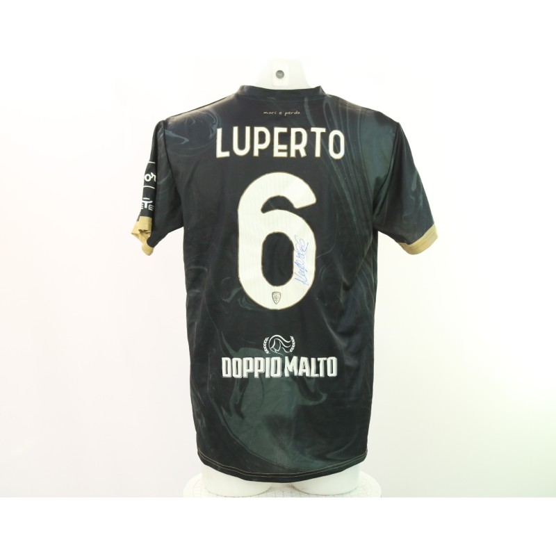 Luperto's Signed Unwashed Shirt, Lazio vs Cagliari 2024