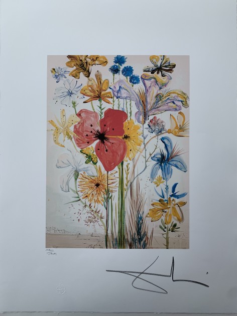 "Fleurs" by Salvador Dalì - Signed