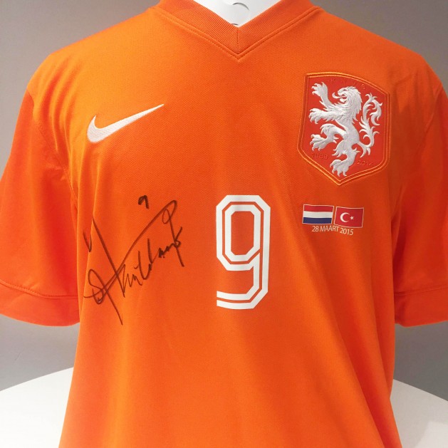 Klaas-Jan Huntelaar Match-Issued & Signed Netherlands Shirt