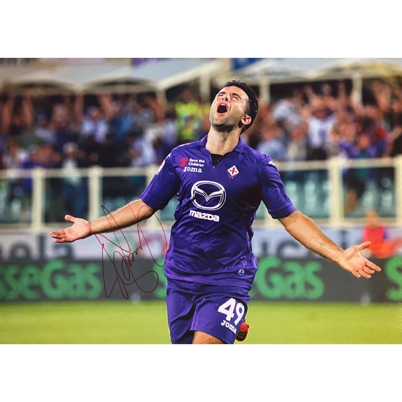 Giuseppe Rossi Signed ACF Fiorentina Picture