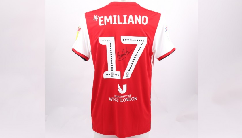 Emiliano's Brentford Match-Issue and Signed Poppy Shirt
