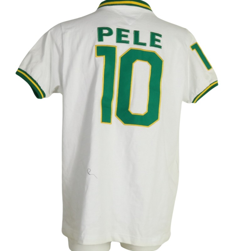 Pele's New York Cosmos "Pelegacy" Signed Replica Shirt