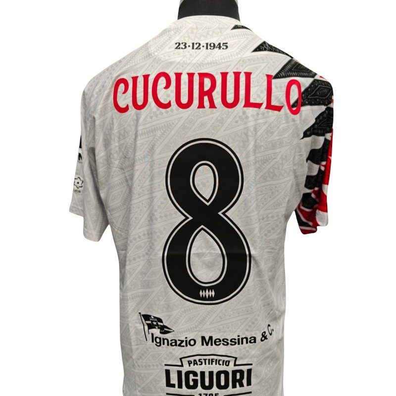 Cuccurullo's Comemmorative Match-Worn Shirt + Shorts, Latina vs Sorrento 2026 - 80th Anniversary with RF78 Patch
