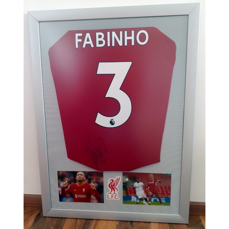 Fabinho's Liverpool 2022/23 Signed And Framed Shirt