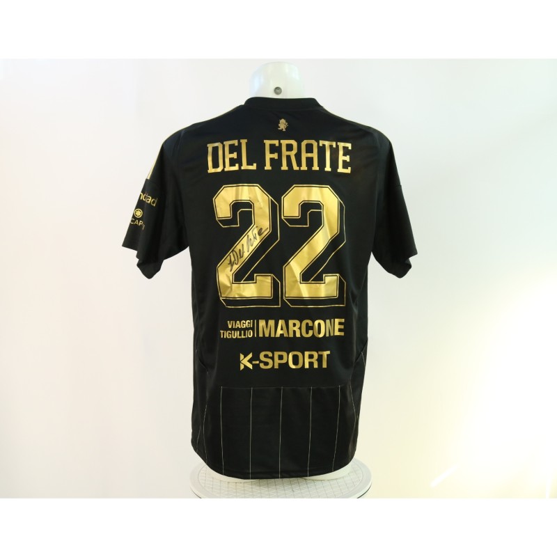 Del Frate's Unwashed Signed Shirt, Torres vs Virtus Entella 2024