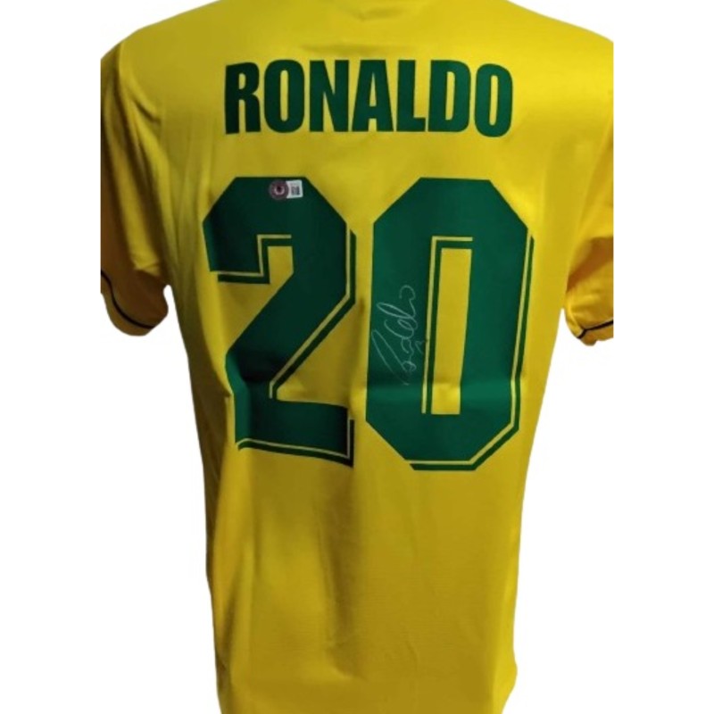 Maglia replica Ronaldo Brasile, 1994 - Autografata