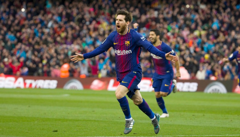 Messi's Barcelona Match Shirt, Liga 2017/18
