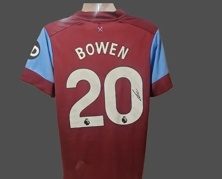 Jarrod Bowen's West Ham United 2023/24 Signed and Framed Shirt