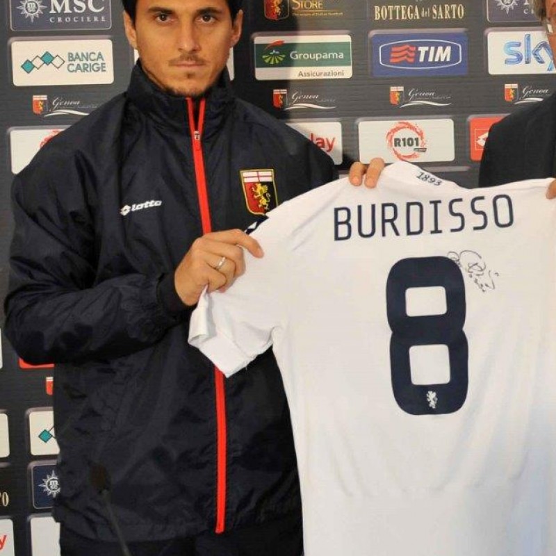 Genoa match issued shirt by Burdisso, Serie A 2013/2014
