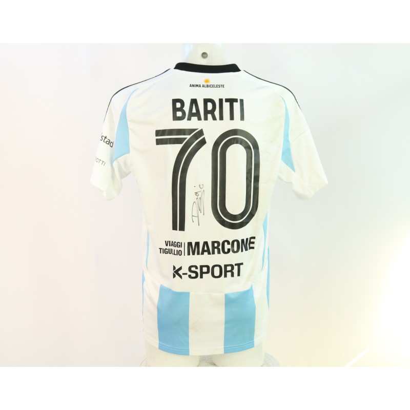 Bariti's Signed Unwashed Shirt, Virtus Entella vs Campobasso 2024