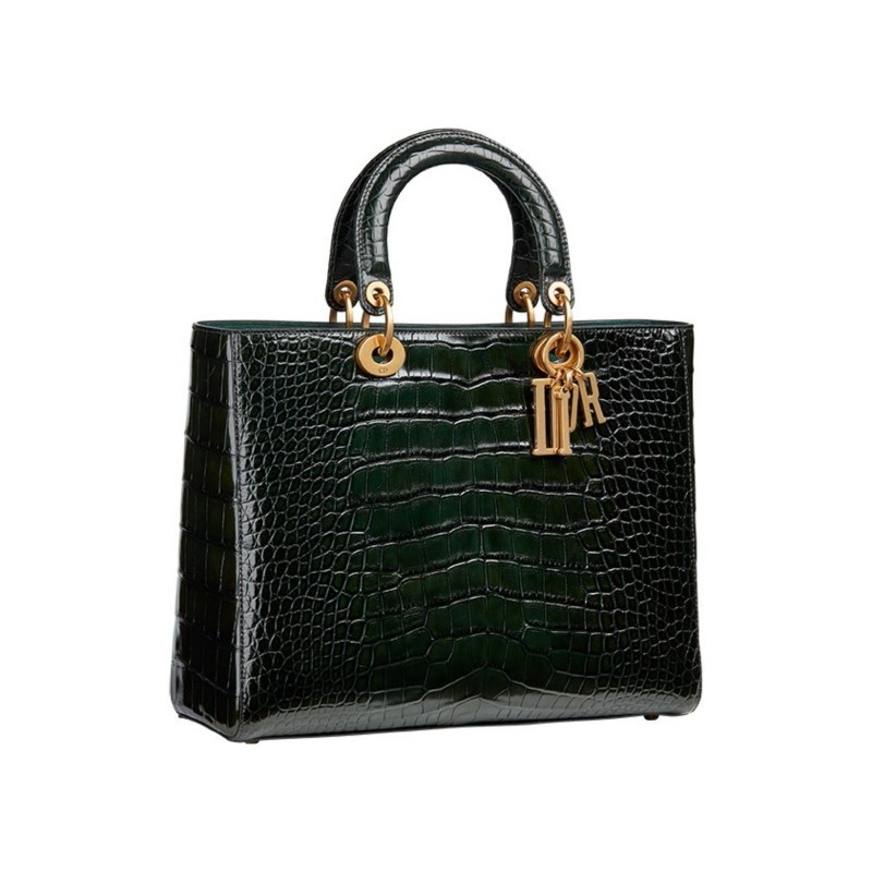 "Lady Dior" Crocodile Leather Bag