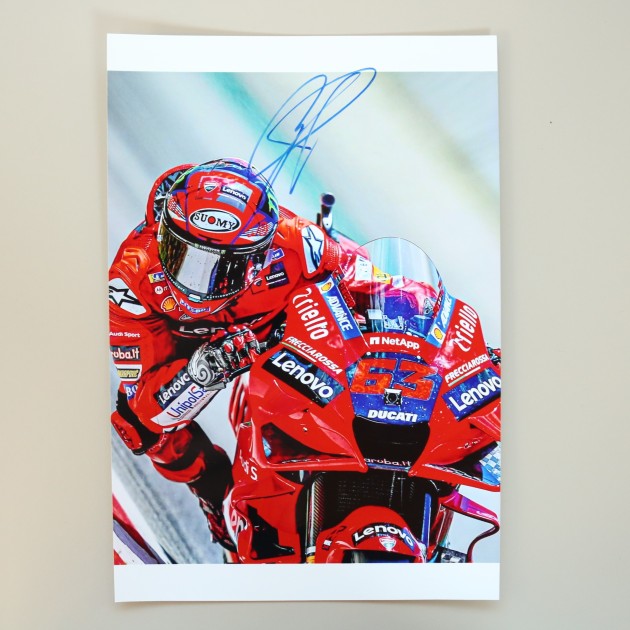 Photograph - Signed by Francesco Bagnaia