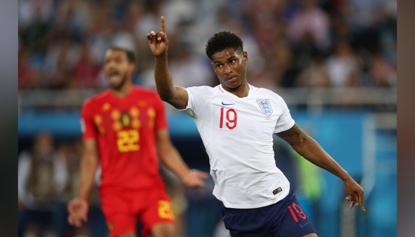 Rashford's Official England Signed Shirt, 2018