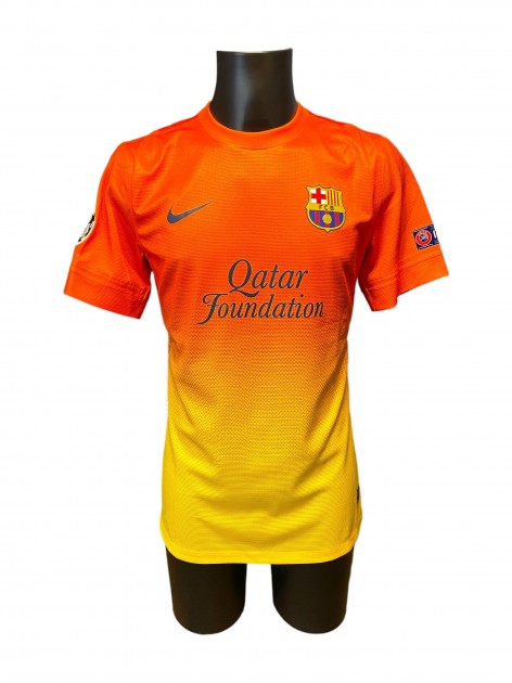 FC Barcelona 2012 - 2013 Away Jersey #10 Messi Nike Orange Shirt Size S  Football