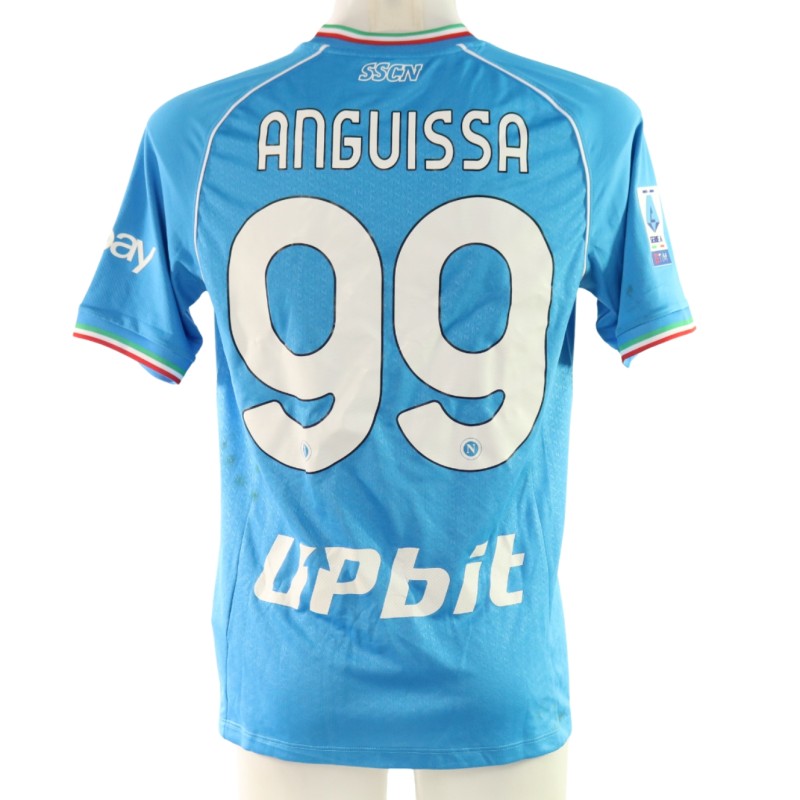 Zambo Anguissa's Napoli Match-Worn Shirt, 2023/24