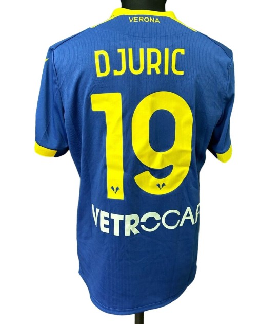 Djuric's Hellas Verona Match-Worn Shirt, 2022/23